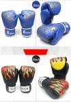 Hot Sell red blue black PU boxing gloves fighting gloves for sale