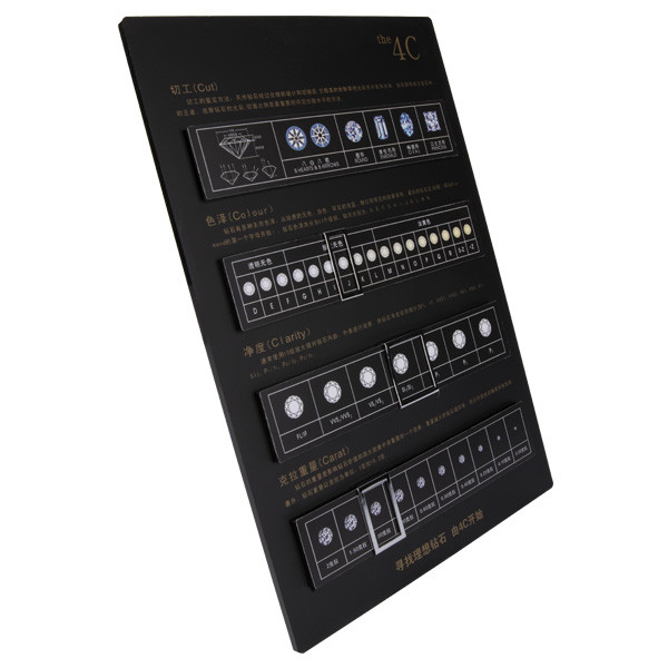 Lightweight 4c Chart For Diamonds , Smooth Surface Diamond Color Chart