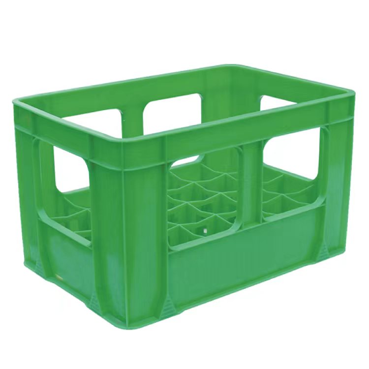 Harvesting Fruits Plastic Mesh Crate Customized Without Iron Handle