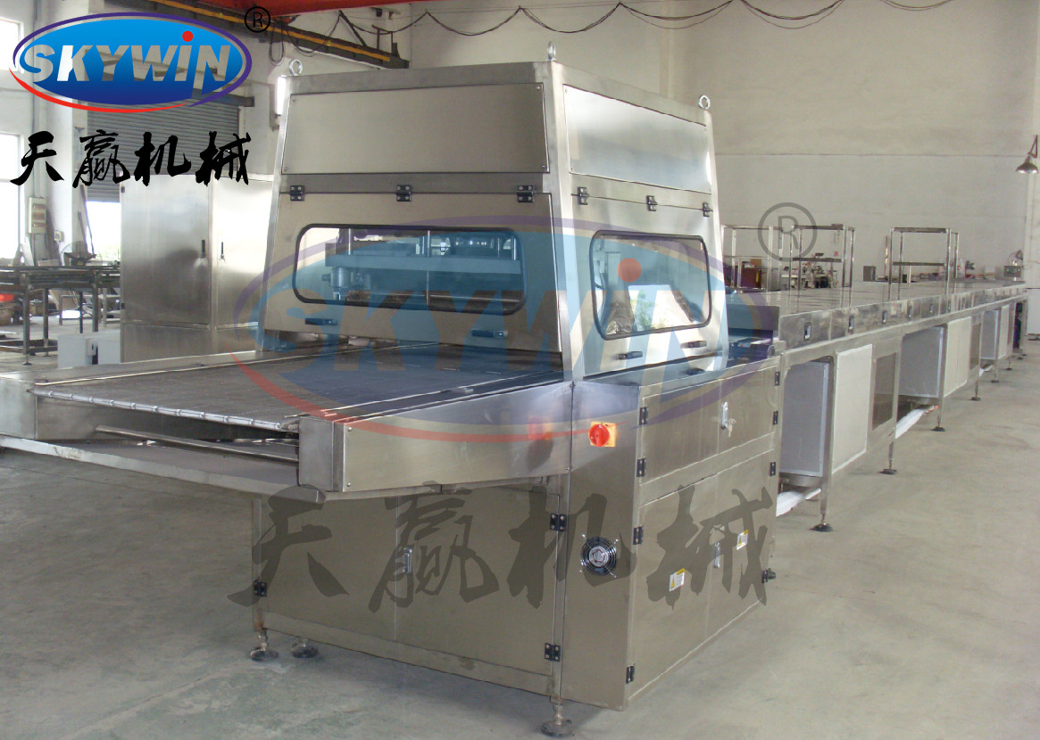 High Efficiency Chocolate Enrobing Machine Wafer Biscuit Cake Coating
