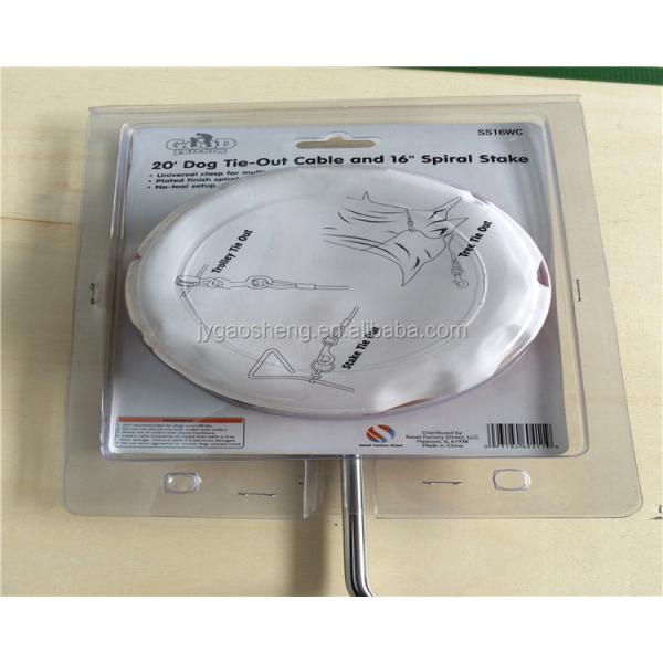 8mm Diameter Waterproof Swivel Dog Tie Out Stake Up To 120lbs 40cm 45cm