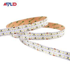 China Cuttable Single Color LED Strip Light Tape Outdoor Double Row 24V Warm White Cool White on sale