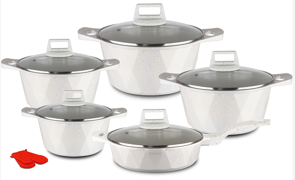 Factory Direct pot set cookware set cooking kitchen aluminum die casting cookware sets