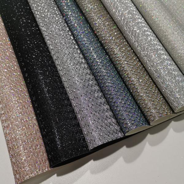 Rainbow 0.65mm Abrasion Resistant Glitter Leather Fabric