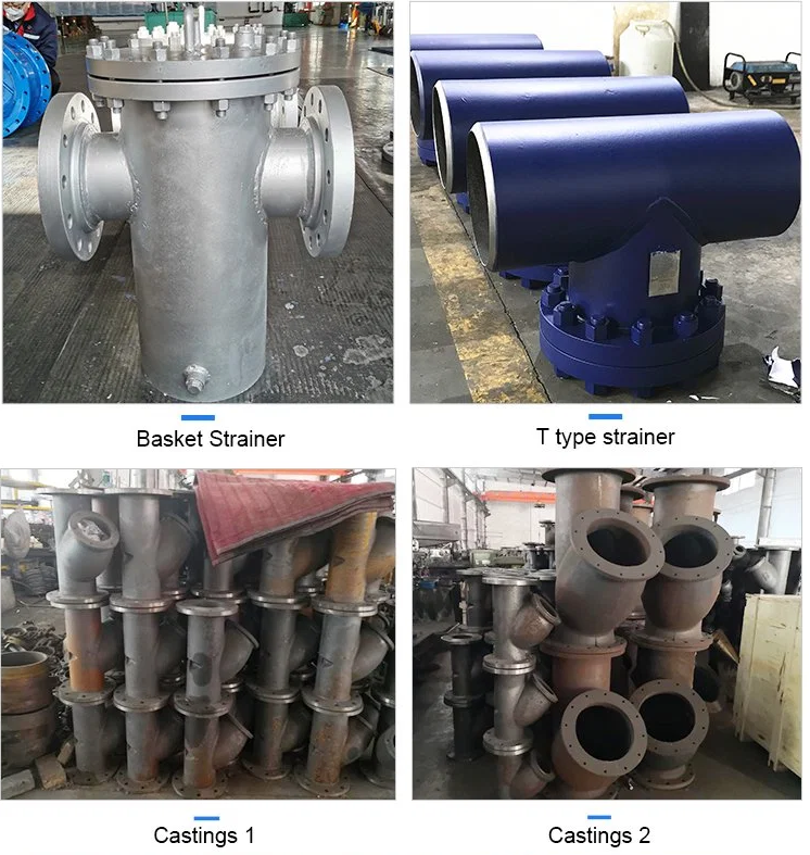 T Type Design Carbon Steel Strainer Customized for Water Filtration Needs and Requirements