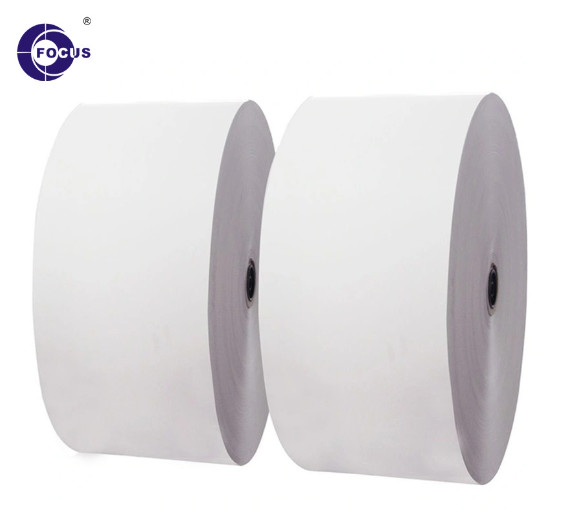 FOCUS Pos Thermal Paper Roll Image Blue Black 100% Imported Wood Pulp 640mm*6000m /800mm*1500m