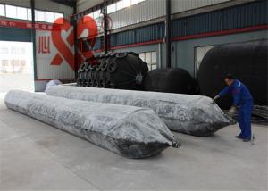 China Cylindrical Shape Ship Launching Airbags High Pressure 24 Months Warranty wholesale
