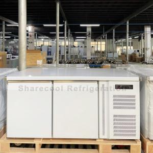 China Restaurant 260L Double Door Undercounter Refrigerator Embraco Compressor wholesale