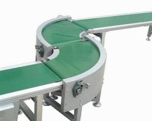 China Blue white green pvc turn curve 90 degree conveyor belt 180 degree conveyor belt wholesale
