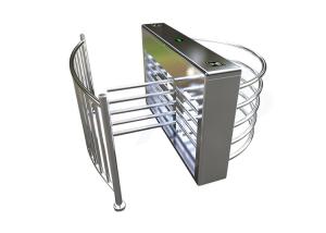 China Metal Wings Acrylic SS304 Waist High Turnstile IP55 450mm Arm wholesale