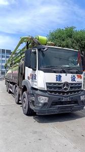 China 2020 Zoomlion Mercedes Chassis 63m Concrete Pump Truck 180m/h Theor Output Heavy Duty 44400KG Vehicle Weight wholesale