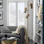 Floor lamp minimalist light modern 3heads bedroom living room model shaped floor