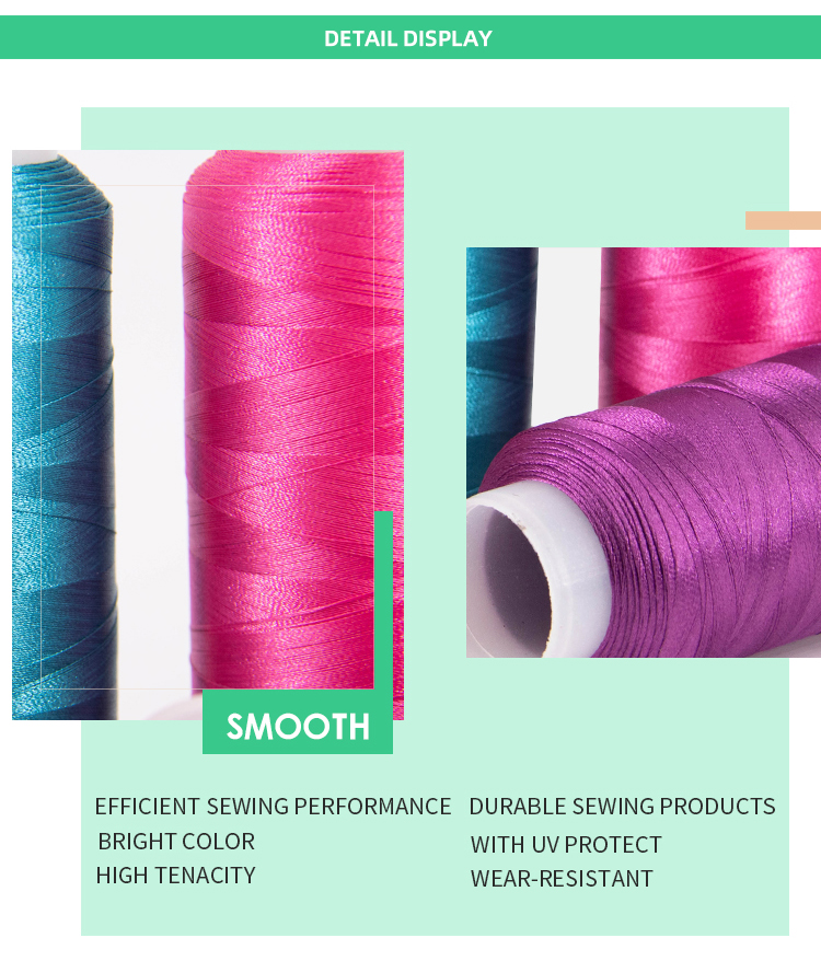 120D/2 5000y Silk Embroidery Thread The Best Choice for T-shirt Embroidery Machines