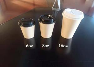 China 10oz 260+18pe Disposable Paper Cup , Single Wall Disposable PLA Coated Paper Cups wholesale