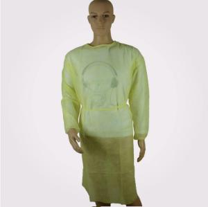 China Yellow Color Protective Surgical Gowns Disposable Surgical Hospital Isolation Clothing wholesale