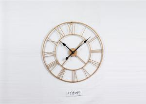 China Beautiful 12 Hours Display Round 80CM Metal Wall Art Clock wholesale