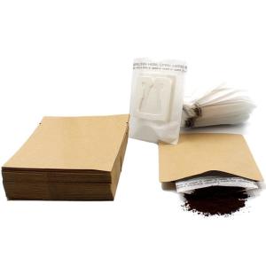 China 9 X 7.4 Cm Drip Coffee Filter Bags White for 8g-15g Coffee wholesale