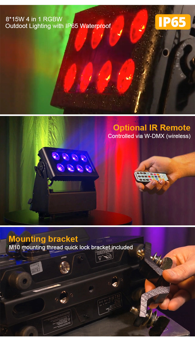 Event 566lm 100V Battery Powered LED Stage Lights Rechargeable Uplighter