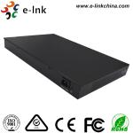 Black Fiber Optic Switch 12 10G SFP+ Fiber ports + 8 10/100/1000M Copper RJ45