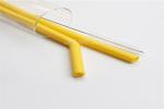 Curved Bent Drinking Silicone Straws Dishwasher Safe Any Colors Easy To Clean