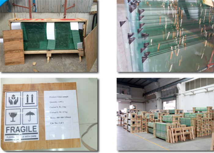 High Transparent Colored PVB Laminated Glass UV Protection For Partition Wall