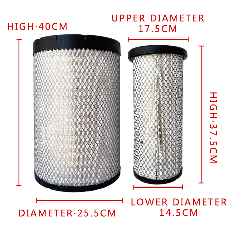 Hot Diesel Truck Air Conditioning Filter Element 2540Pu for Foton at Standrad Size