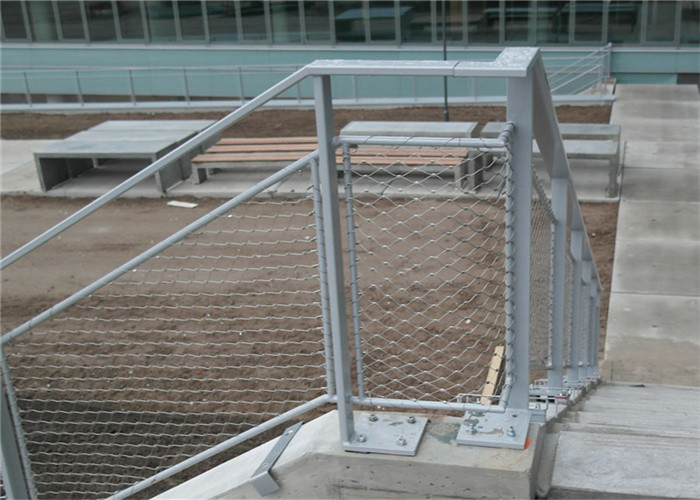 Inox Cable Stainless Steel Rope Wire Mesh For Railing Balustrade Fence Panels 200mm