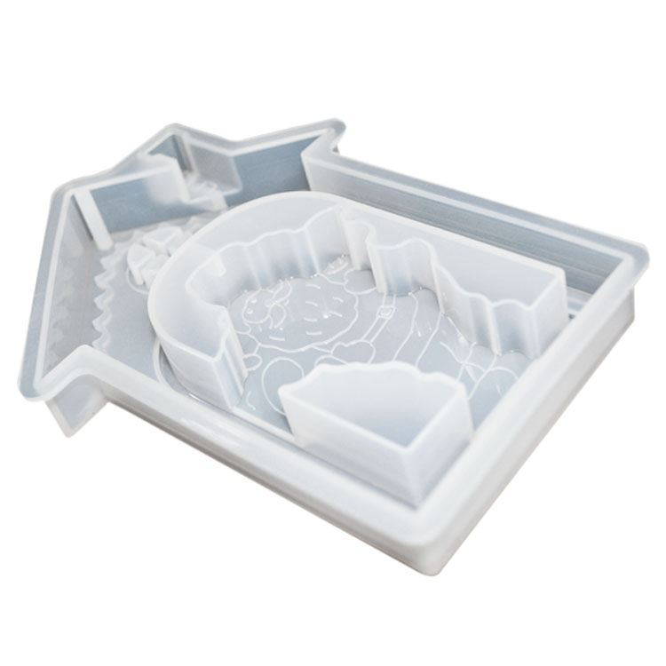 House Shape Tray Silicone Resin Mold Para Resin Epoxy For Craft Projects