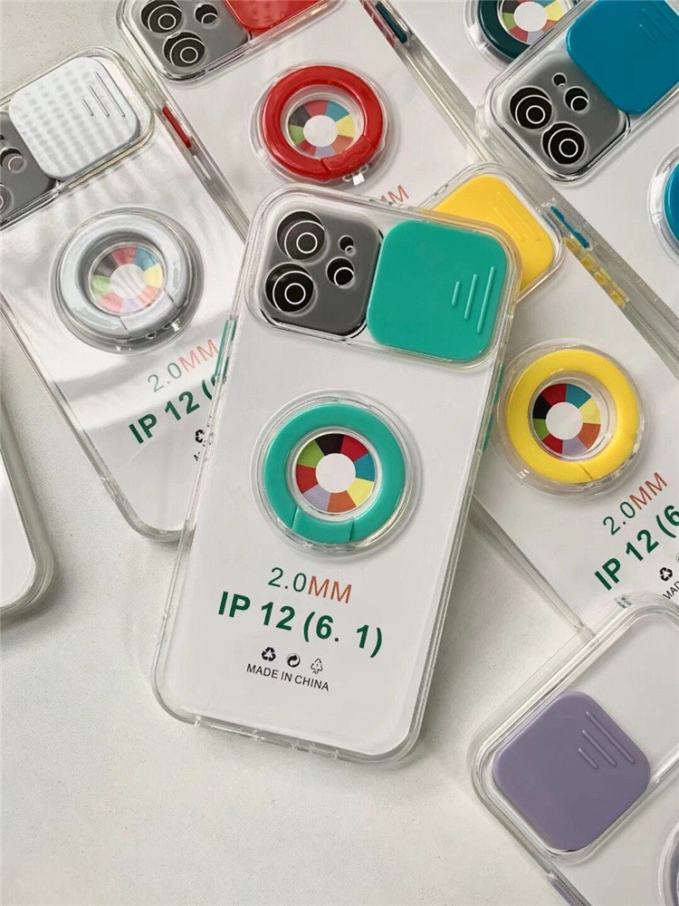 Anti Shock Camera Protection Finger Grip Phone Case For Iphone 11 12 Pro Max