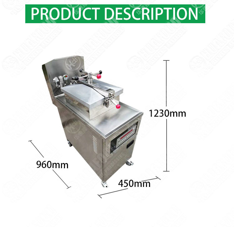 KFC Fast Food Gas Dual Purpose Automatic Fryer Machine Chicken Pressure Fryer