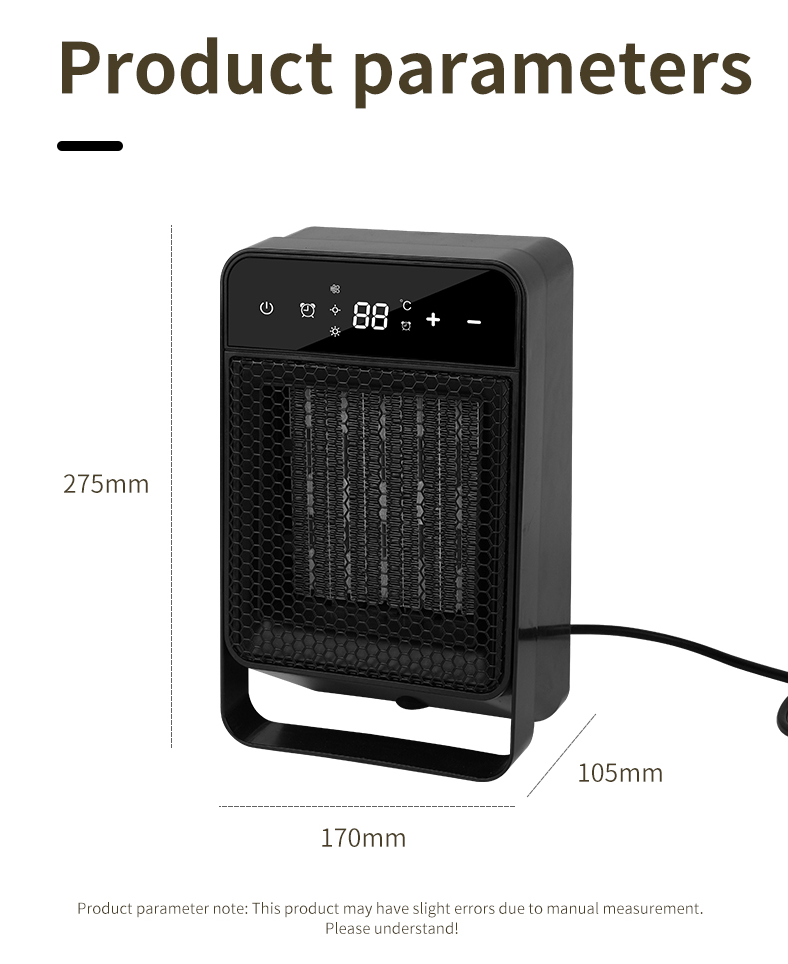 1500W Fast Heating Fan Winter Warmer Air Heaters ABS Portable Electric Heaters For Home