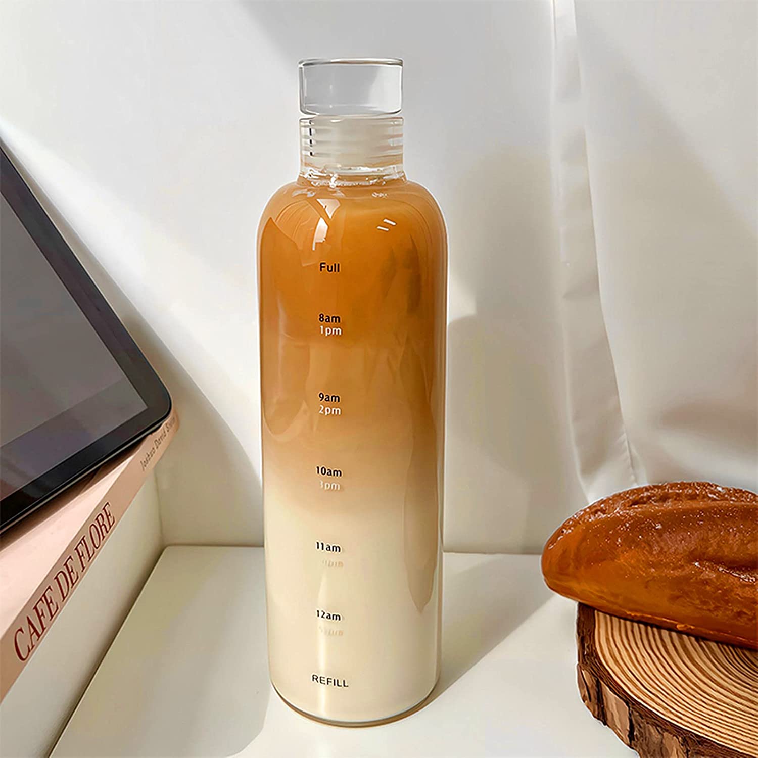 Round Glass Bottle for Transparent 750ml 700ml 500ml 250ml Mineral Water Container