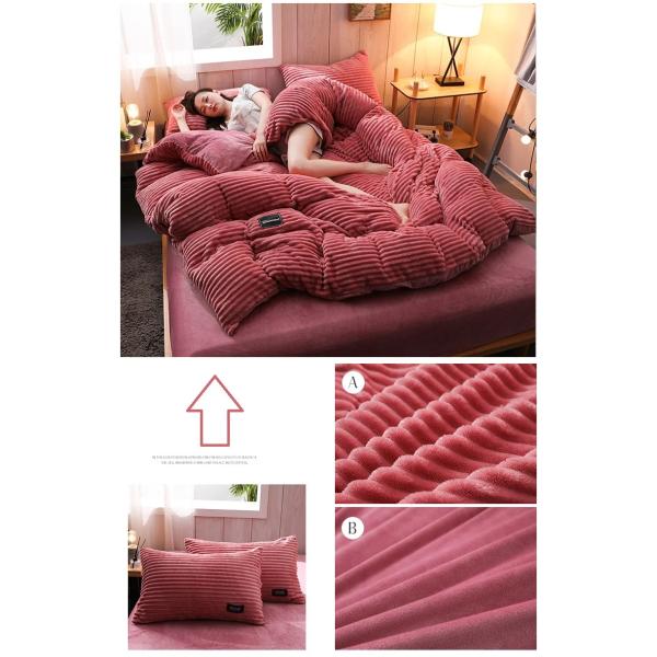 Customized Queen King Size Bed Sheet Quilt Cover Bedding Set in 4 Grade Color Fastness