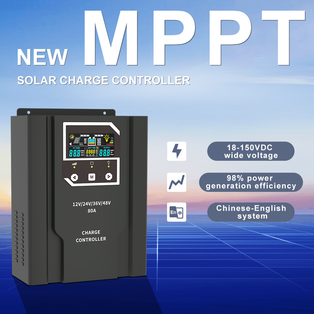 12V 24V 36V 48V Auto Battery Regulator Mppt Solar Charge Controller 100A