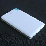 credit card power bank with charging cable