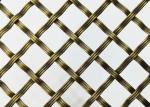 Antique 2mm Decorative Woven Wire Mesh Brass Stainless Steel Cabinets