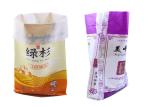 Custom Printed Woven Polypropylene Feed Bags Double Stitched Single Folded