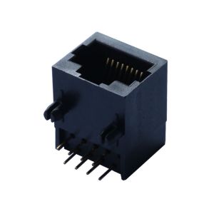 China 95501-2611 Unshielded 1X1 RJ45 Modular Jack Tab Down Without LEDs LPJE174NNL wholesale