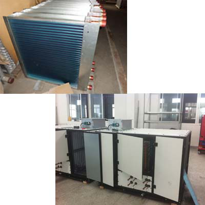 Tube Fin Heat Exchanger For Heat Pump Seamless Plain Copper Tube