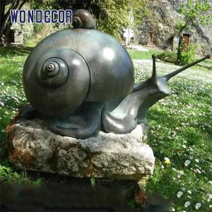 China Large Garden Lawn Metal Animal Decoration Bronze Snail Sculpture wholesale