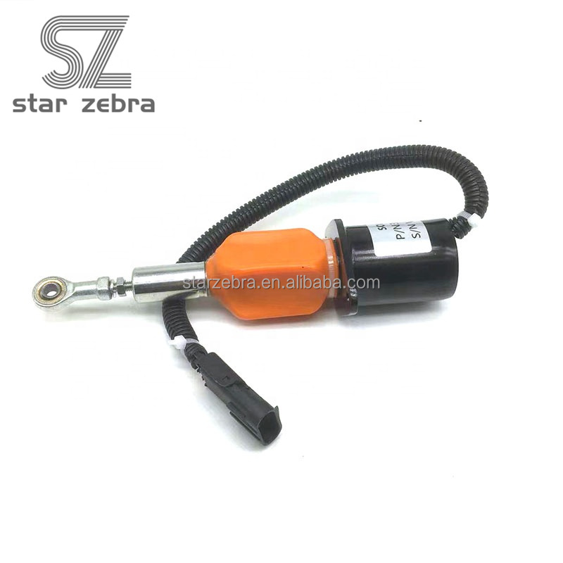 24V Voltage Flameout Solenoid 6743-81-9140 for PC300/350-7 Excavator Diesel Engine Stop Solenoid 3930234