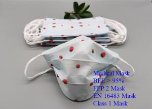 China Ffp 2 Disposable Children Medical Mask Hang Ear / Belt Type EN16483 Standard wholesale