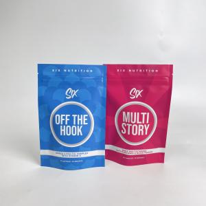 China Custom Printed Stand Up Zipper Pouch Food Smell Proof Mylar Bag With Logo wholesale