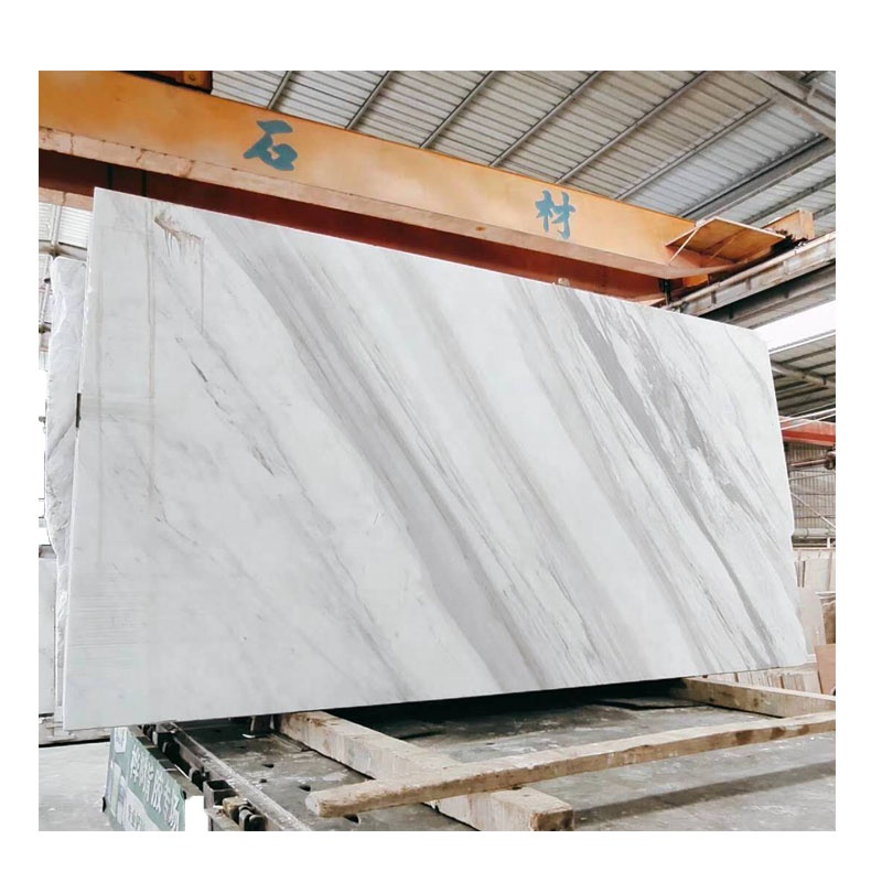 Easy Installation Luxury White Stone Volakas Marble Staircase for Hotel Decoration
