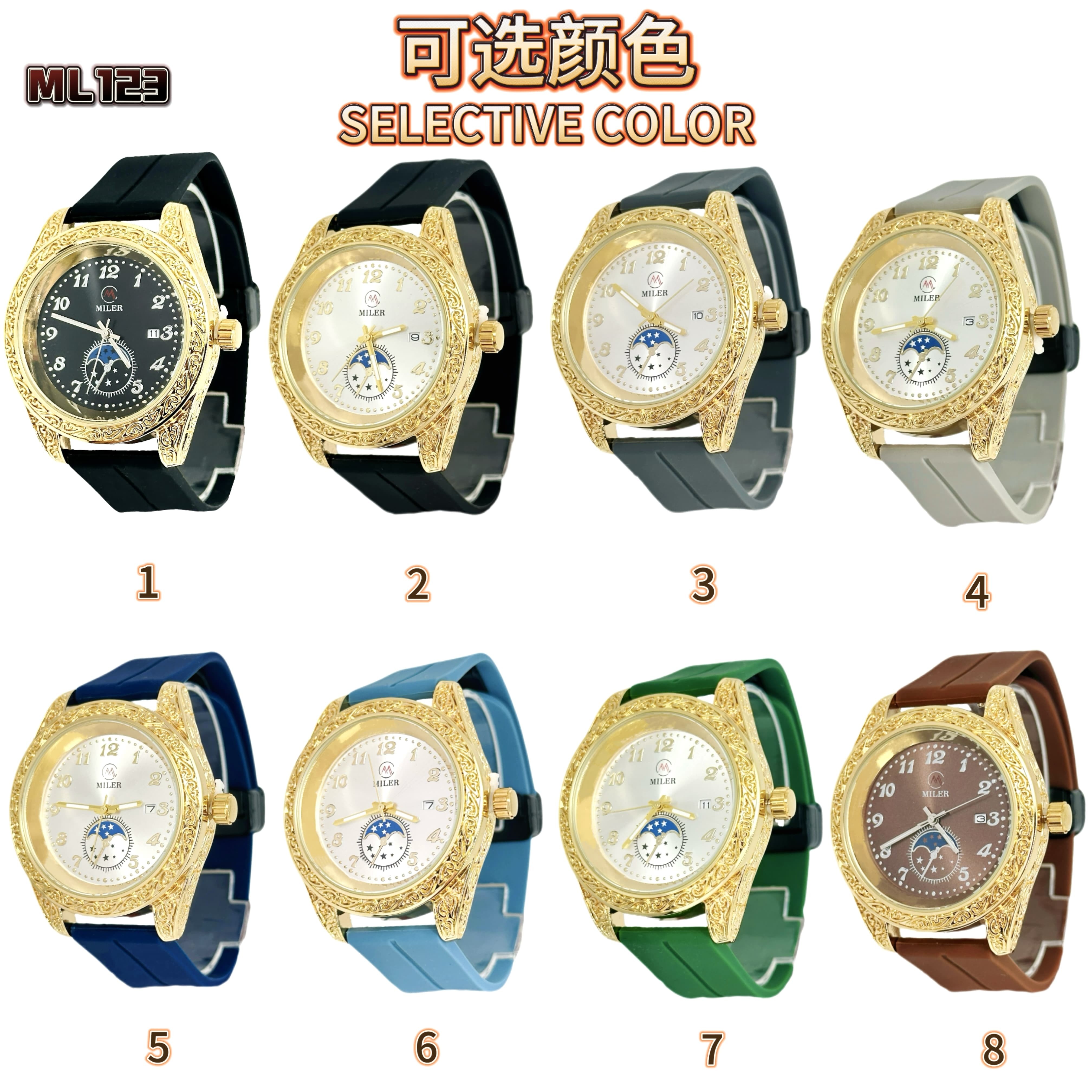 Factory Wholesale Fashion Minimalist Quality Quartz Wrist Watch with Silicone Band