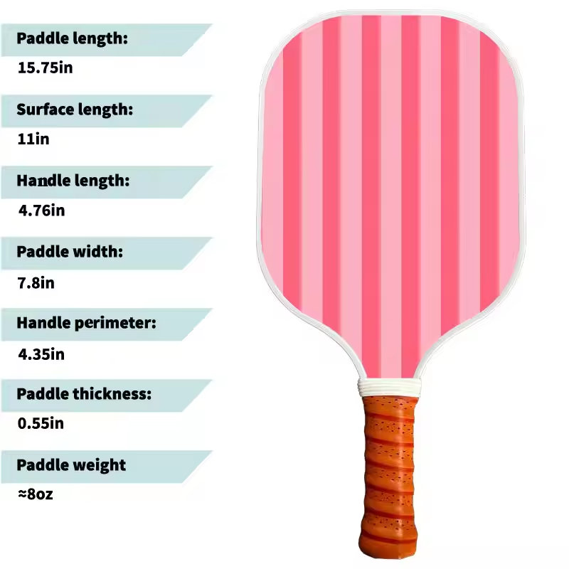 16mm T300 Pickleball Paddle Set Custom Logo With Bubble Bag Packaging