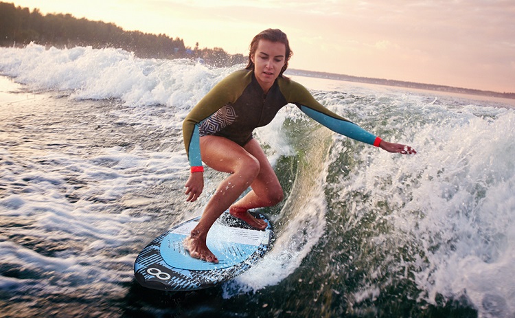 OEM 49'' Wakesurf Board Glass Fiber Board for Unisex Applicable People 125.5*52cm