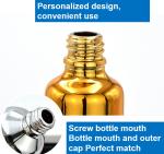 10ml 20ml 30ml 50ml Electroplated Gold Essential Oil Bottle Small Gold Bottle