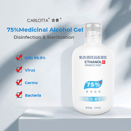 Hand Sanitizer Medicinal Alcohol 75% Gel Disinfection With Against Germs Hand Sanitizer