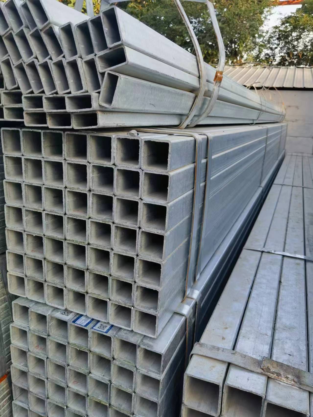 Customized Cupboard Construction Galvanized Steel Square Tube with 3mm Thickness